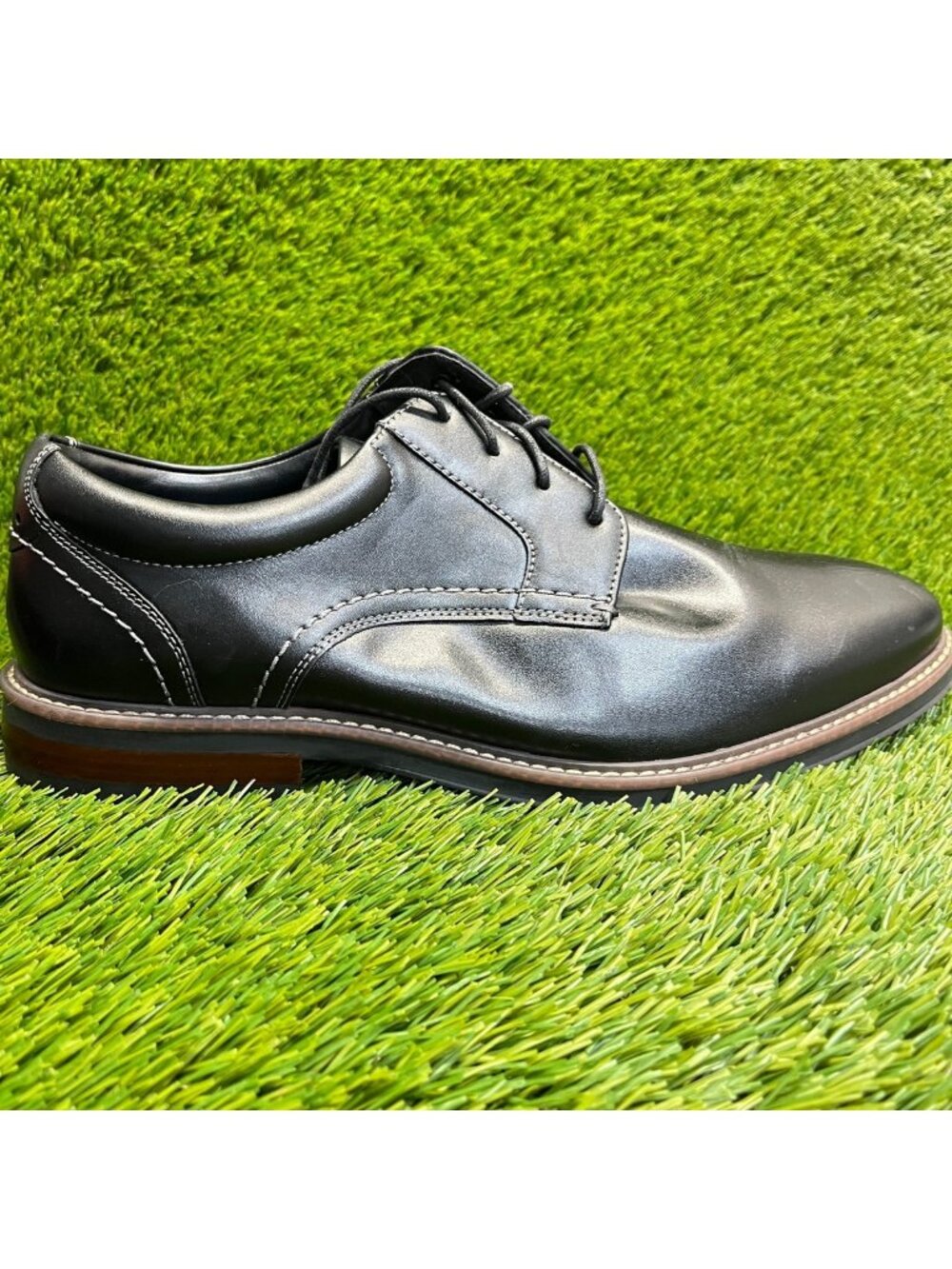 Nunn Bush Westfield Mens Size 11 Black Casual Classic Leather Oxford Dress Shoes